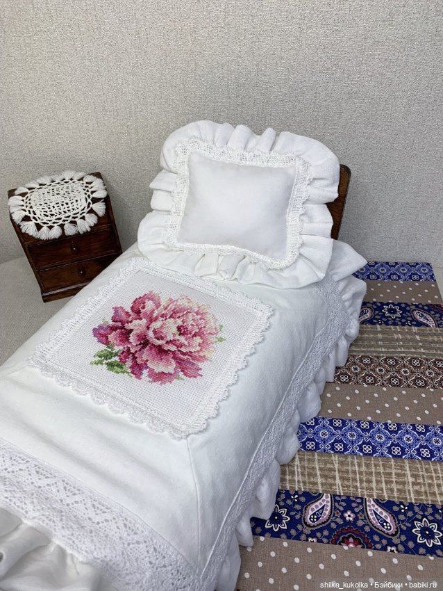 Кукольная постель в стиле прованс (фото 3)