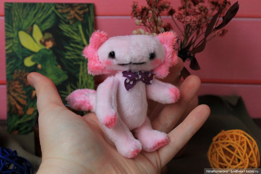Малыш тедди Аксолотль — Авторские мишки Тедди и друзья: фото (фото 4)