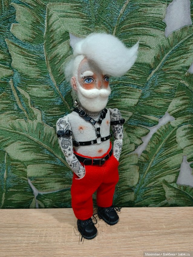Санта с характером — Авторские текстильные куклы: Вальдорфские (фото 7)