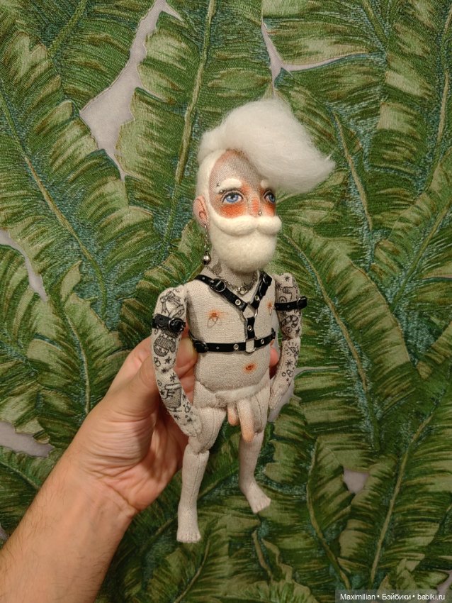 Санта с характером — Авторские текстильные куклы: Вальдорфские