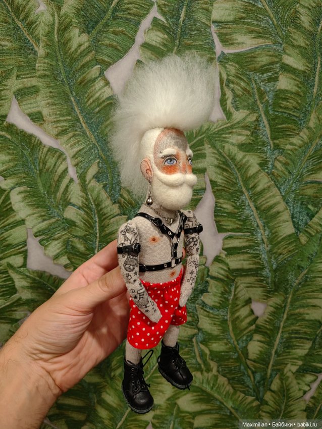 Санта с характером — Авторские текстильные куклы: Вальдорфские