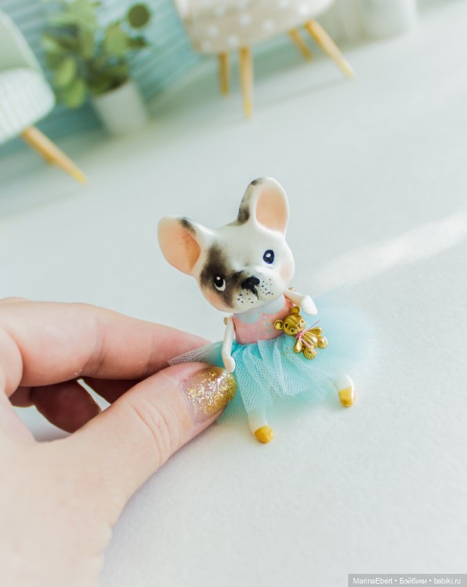 Бульдожка Люси — Лепка авторских игрушек и папье (фото 9)