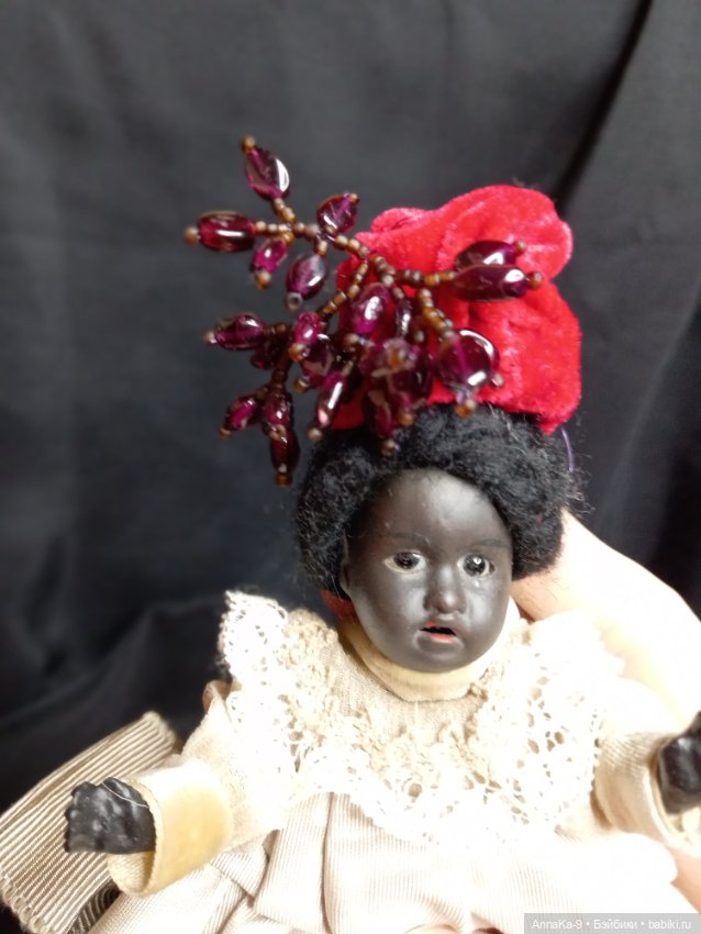 Шляпки и боннеты — Антикварные куклы Mignonette (Миньонетта): карманные (фото 6)