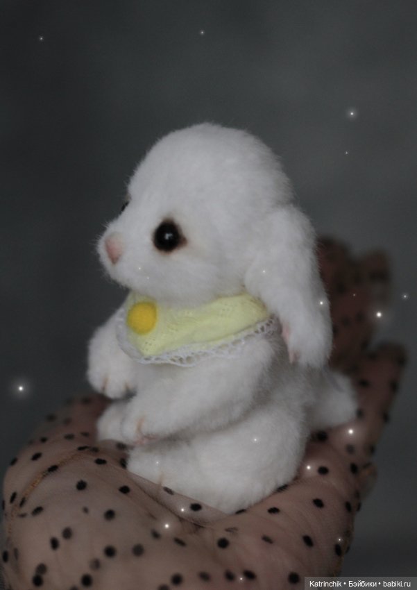 Малышка-зайка, 10 см — Авторские мишки Тедди и друзья: фото (фото 9)