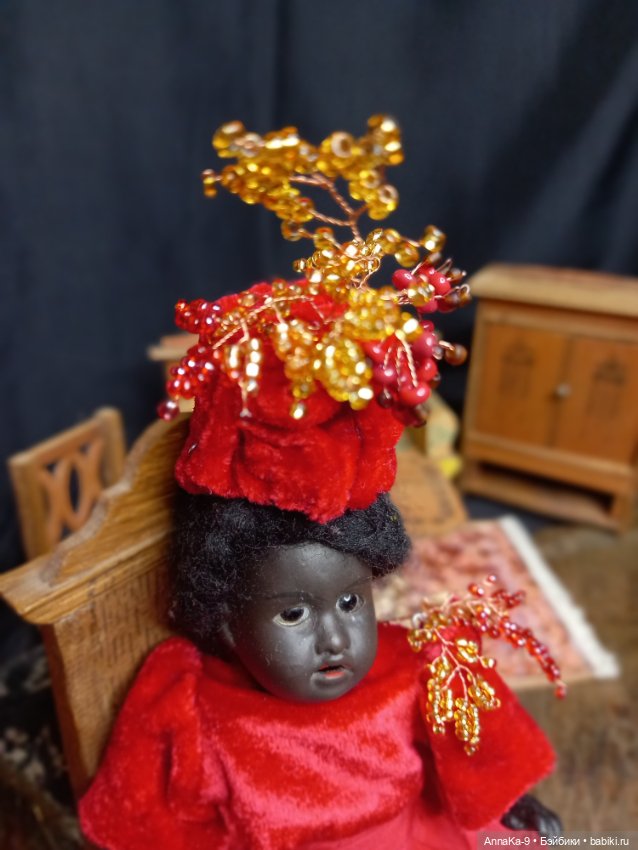 Шляпки и боннеты — Антикварные куклы Mignonette (Миньонетта): карманные (фото 7)