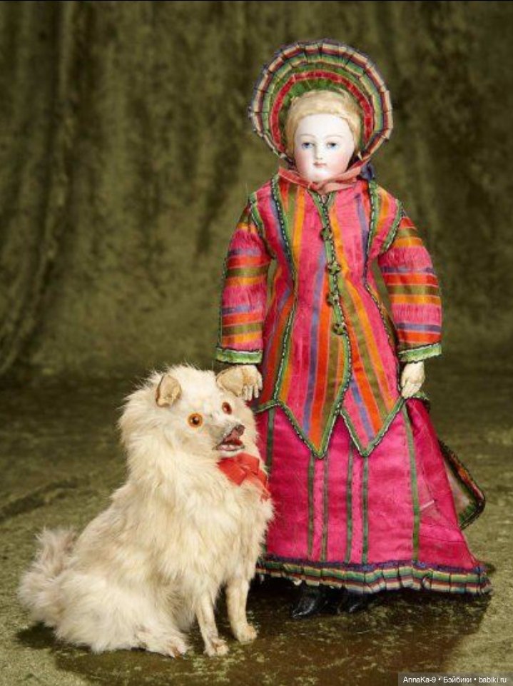 Антикварные кукольные собачки (фото 7)
