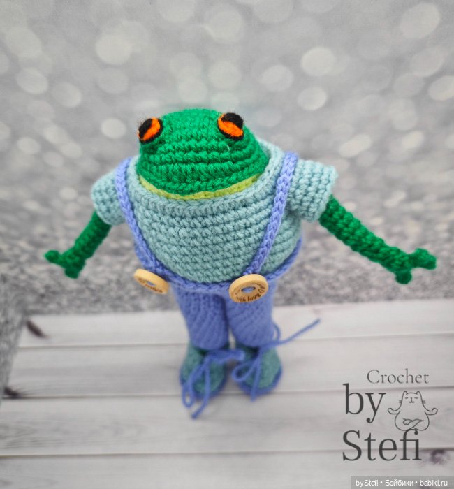 Модный лягух — Вязаные игрушки и амигуруми: крючком (фото 2)