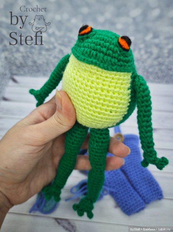 Модный лягух — Вязаные игрушки и амигуруми: крючком