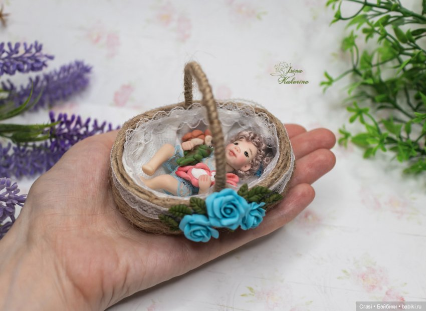 Подвижная Дюймовочка в корзинке (фото 7)