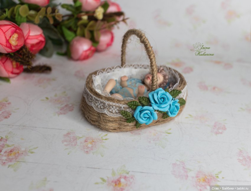 Подвижная Дюймовочка в корзинке (фото 8)