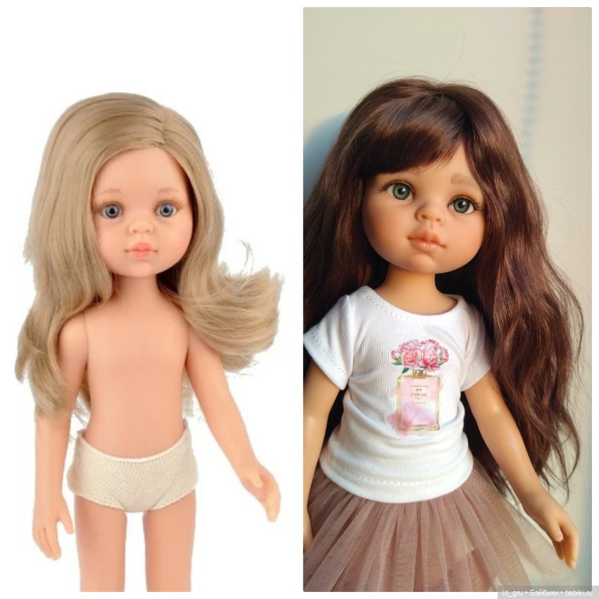 До и после — ООАК Paola Reina (Паола Рейна) и испанских кукол: перерисовка