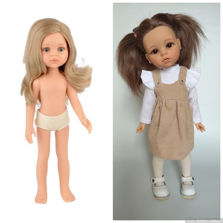 До и после — ООАК Paola Reina (Паола Рейна) и испанских кукол: перерисовка (фото 2)