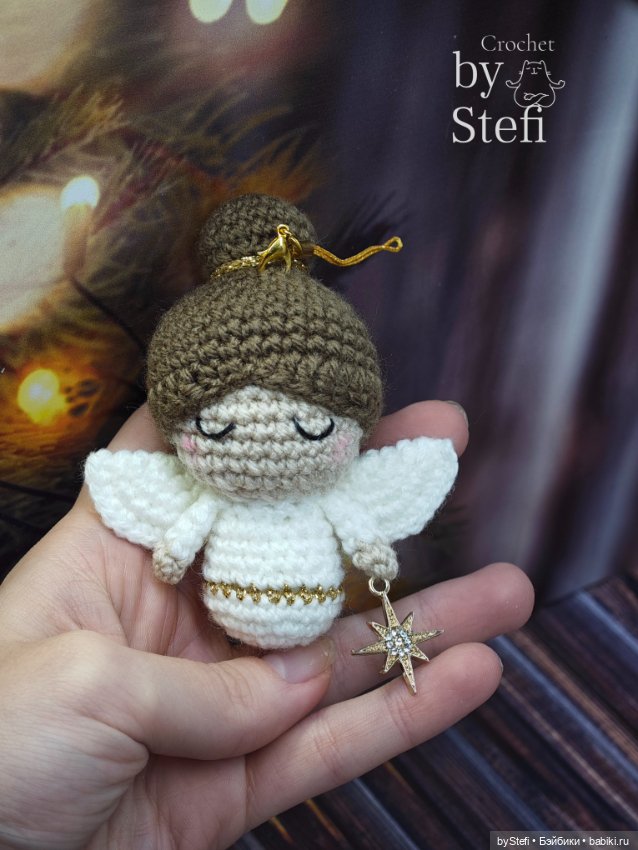 Ангелочек — Вязаные игрушки и амигуруми: крючком