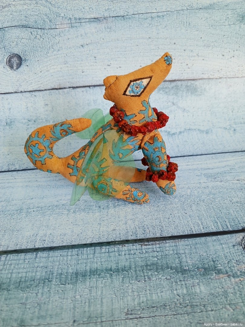 Крылатый пёсель — Текстильные игрушки и примитивы: кофейные (фото 7)