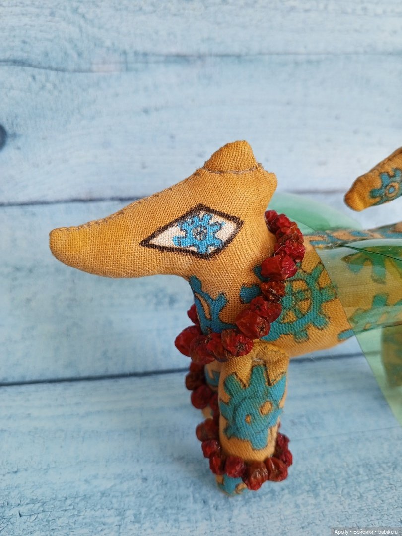 Крылатый пёсель — Текстильные игрушки и примитивы: кофейные (фото 2)