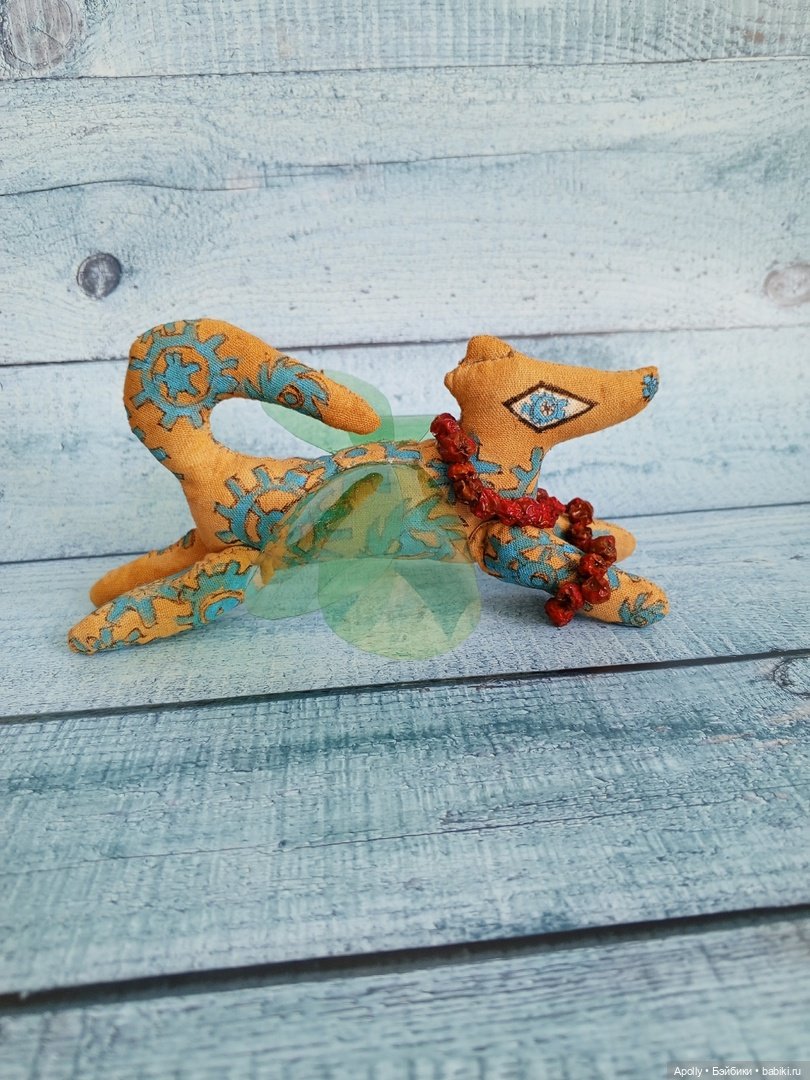 Крылатый пёсель — Текстильные игрушки и примитивы: кофейные