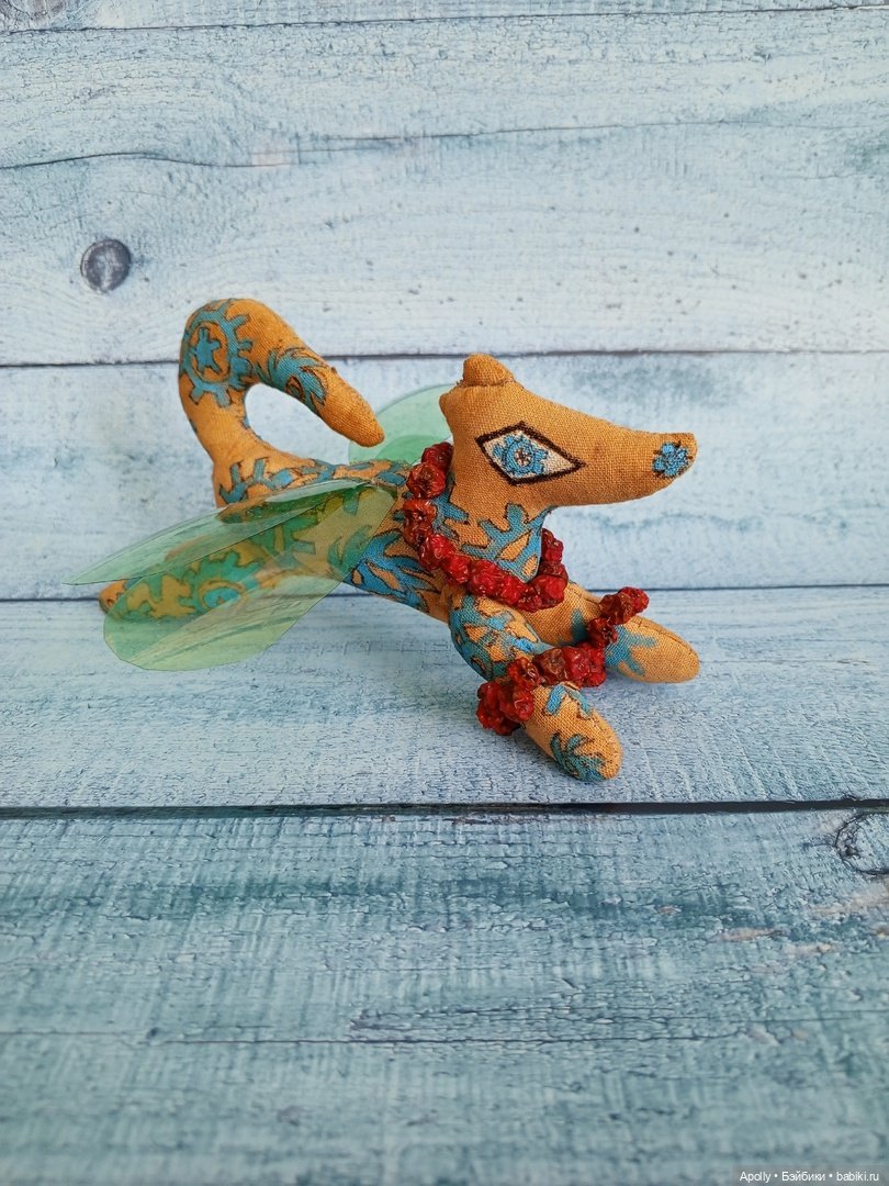 Крылатый пёсель — Текстильные игрушки и примитивы: кофейные