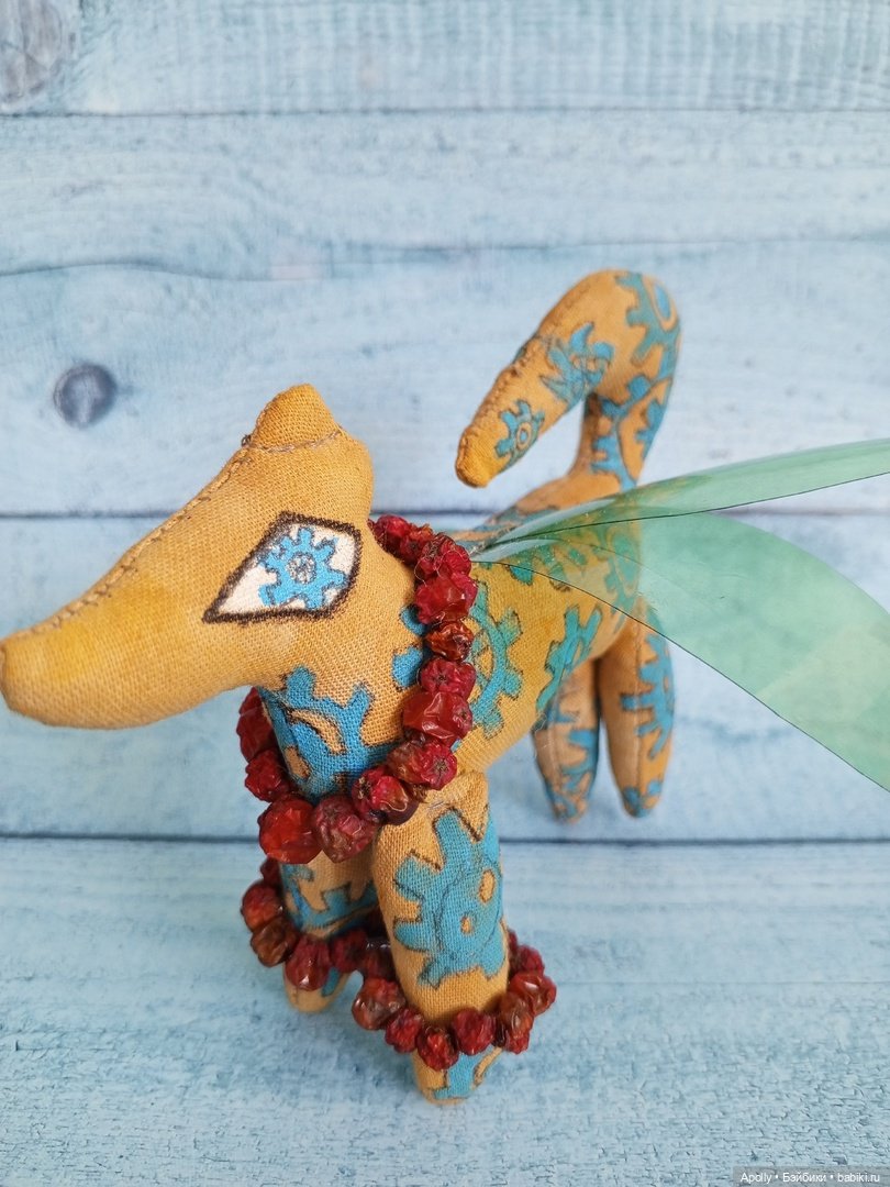 Крылатый пёсель — Текстильные игрушки и примитивы: кофейные (фото 3)