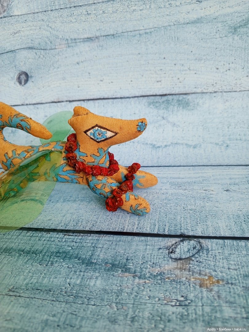 Крылатый пёсель — Текстильные игрушки и примитивы: кофейные