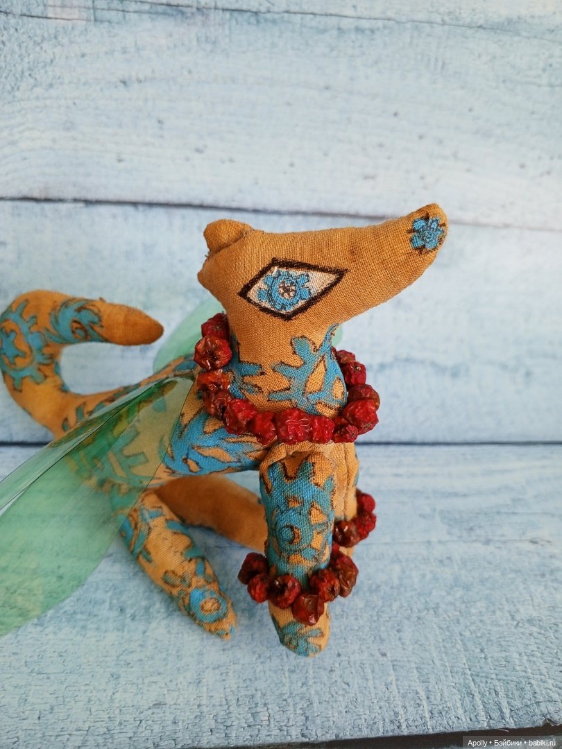 Крылатый пёсель — Текстильные игрушки и примитивы: кофейные (фото 8)