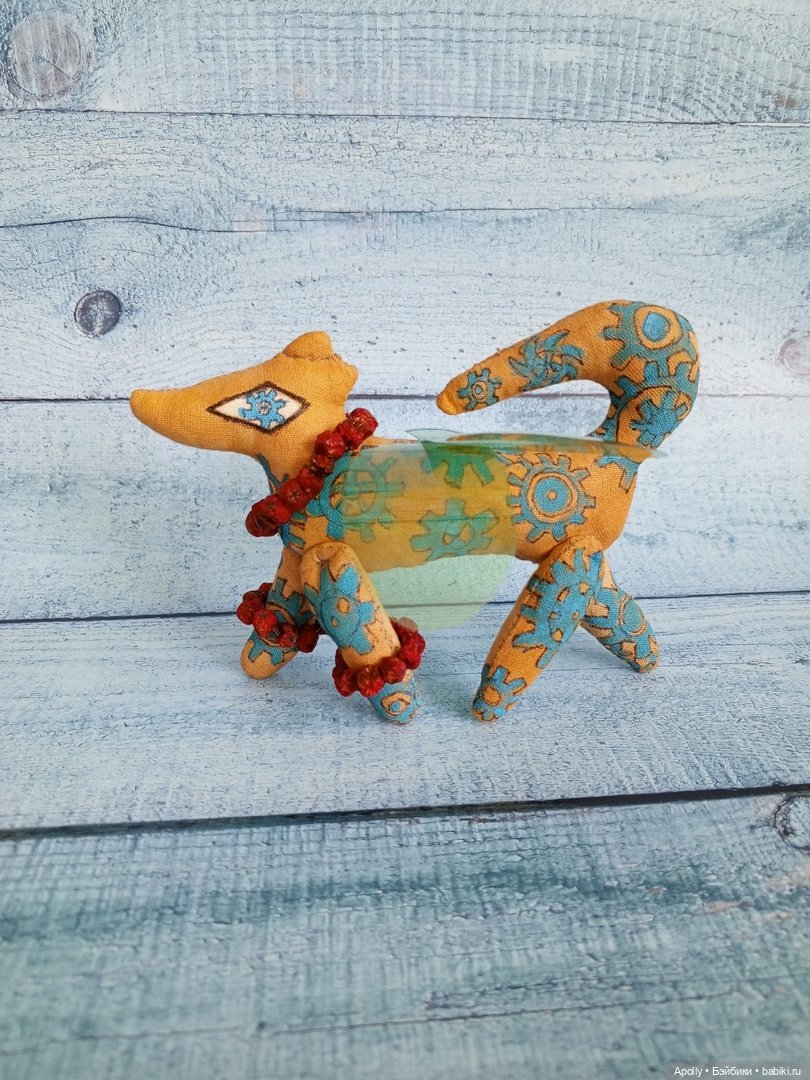 Крылатый пёсель — Текстильные игрушки и примитивы: кофейные (фото 9)