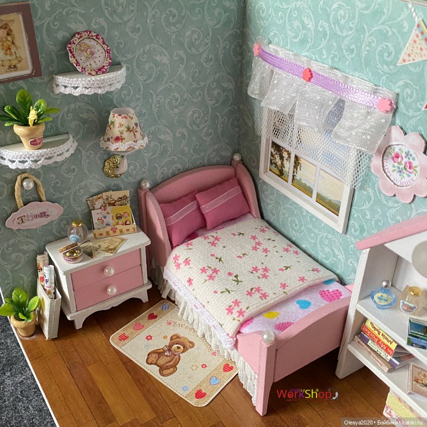 Комната для девочки 🎀 — Румбоксы и кукольные интерьеры: фото