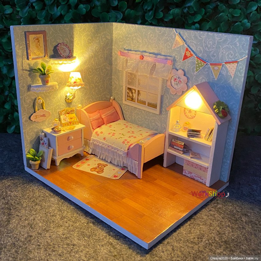 Комната для девочки 🎀 — Румбоксы и кукольные интерьеры: фото