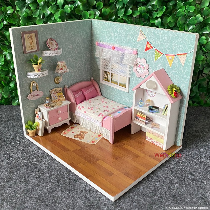 Комната для девочки 🎀 — Румбоксы и кукольные интерьеры: фото