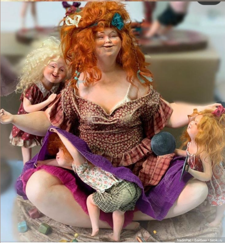 Позитивные куклы АняМаня из папье маше (фото 2)