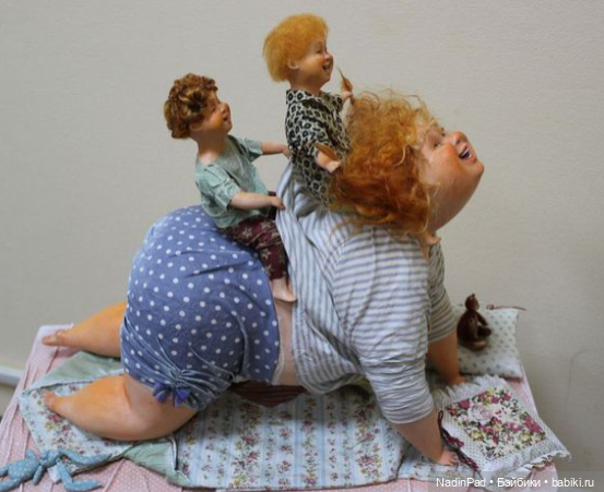Позитивные куклы АняМаня из папье маше (фото 5)