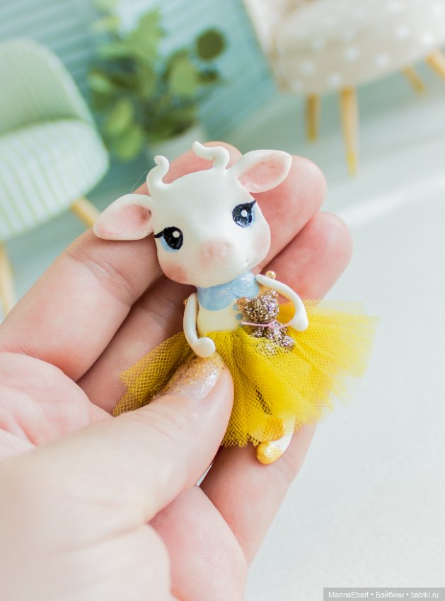 Коровка Элли — Лепка авторских игрушек и папье (фото 4)