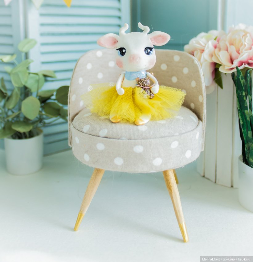 Коровка Элли — Лепка авторских игрушек и папье (фото 2)