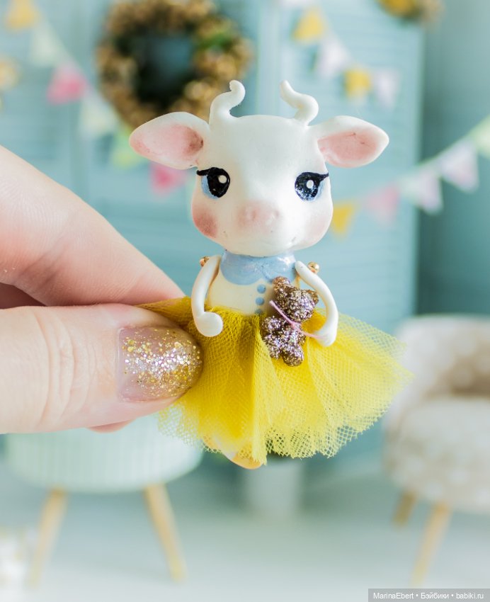 Коровка Элли — Лепка авторских игрушек и папье (фото 5)