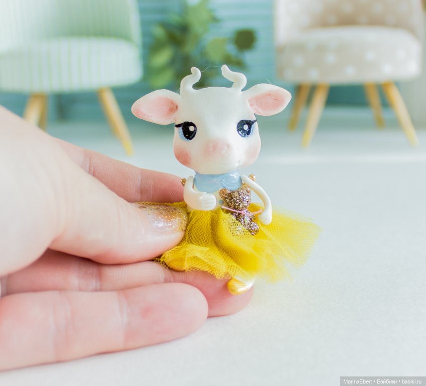 Коровка Элли — Лепка авторских игрушек и папье (фото 6)