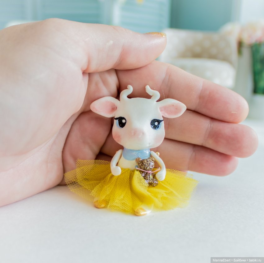 Коровка Элли — Лепка авторских игрушек и папье (фото 10)