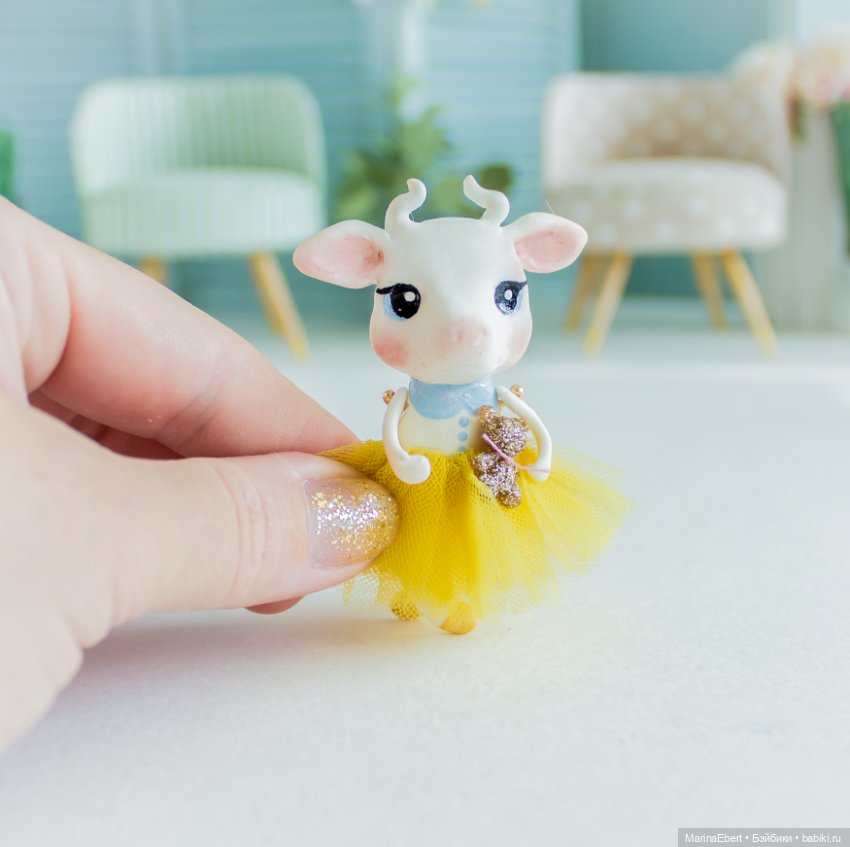 Коровка Элли — Лепка авторских игрушек и папье (фото 3)