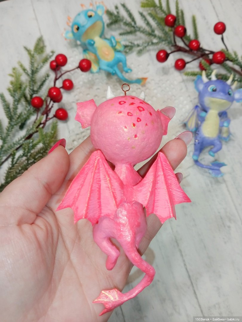 Дракончики — Лепка авторских игрушек и папье (фото 8)