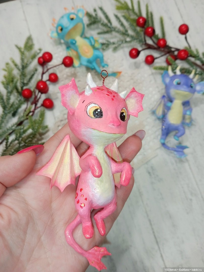 Дракончики — Лепка авторских игрушек и папье (фото 7)