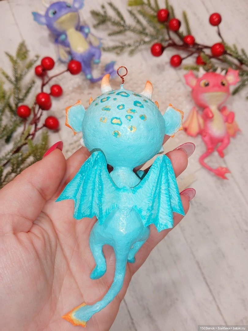 Дракончики — Лепка авторских игрушек и папье