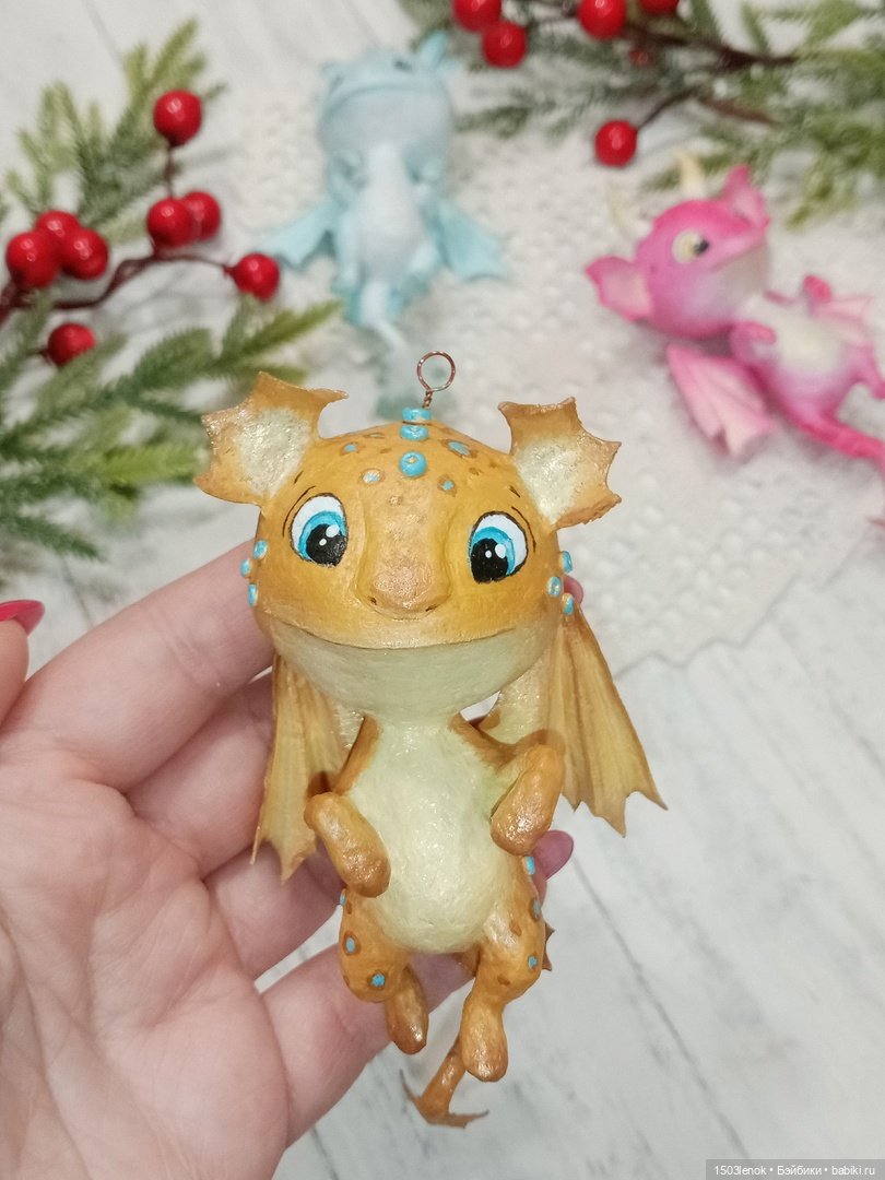 Дракончики — Лепка авторских игрушек и папье