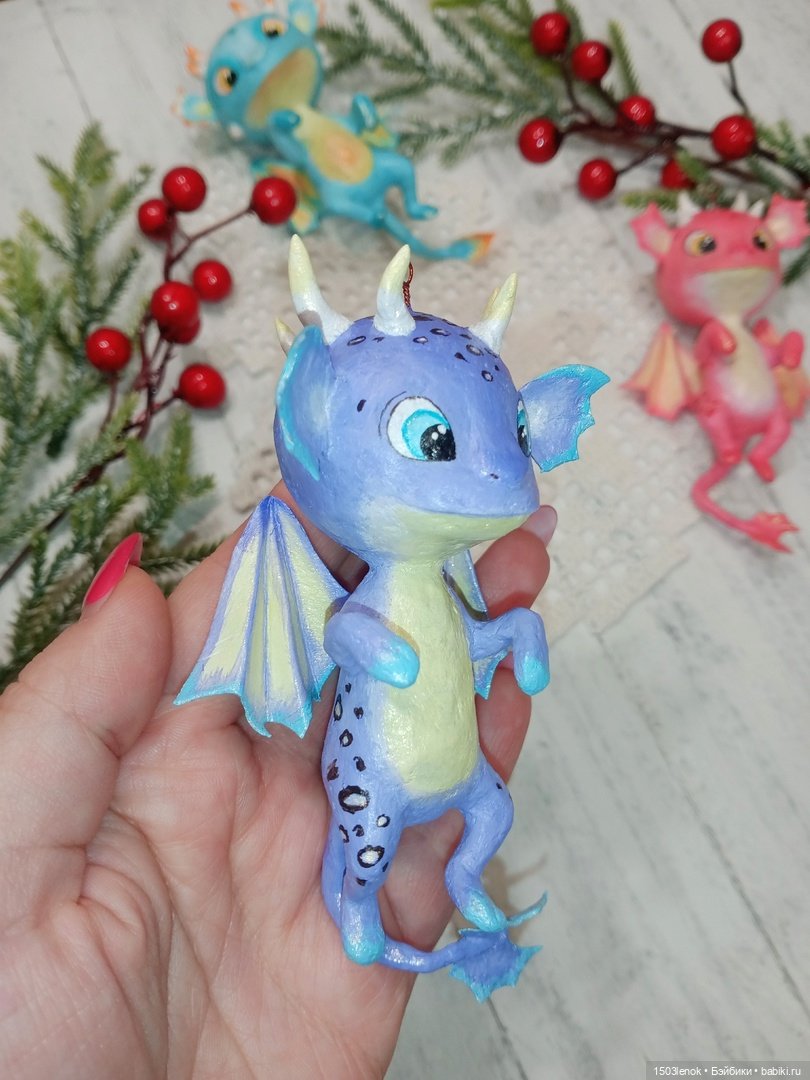 Дракончики — Лепка авторских игрушек и папье