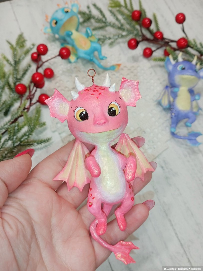 Дракончики — Лепка авторских игрушек и папье (фото 5)