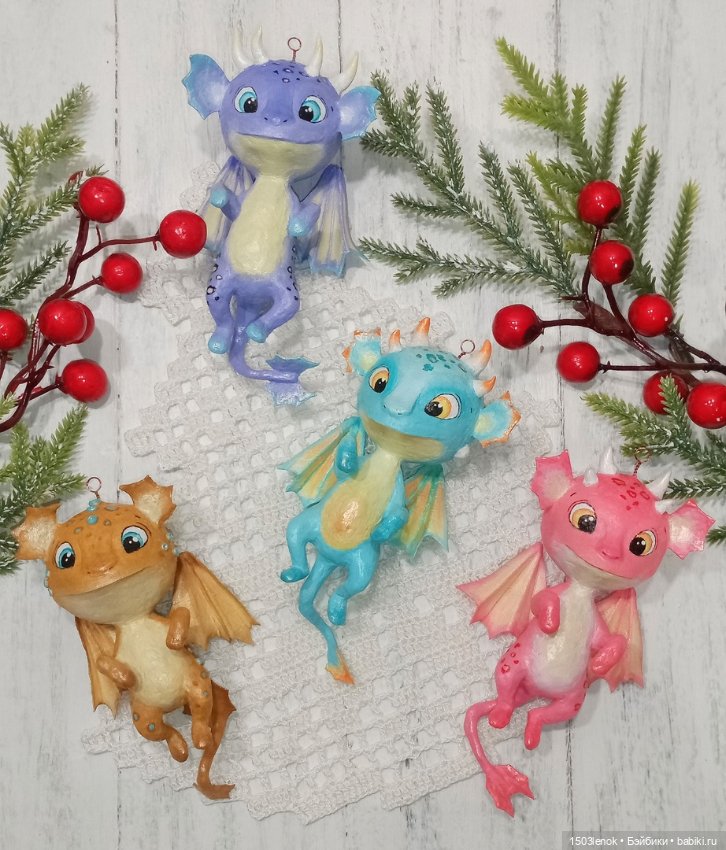 Дракончики — Лепка авторских игрушек и папье (фото 3)