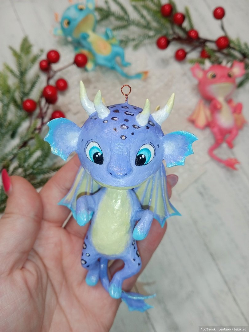 Дракончики — Лепка авторских игрушек и папье (фото 10)