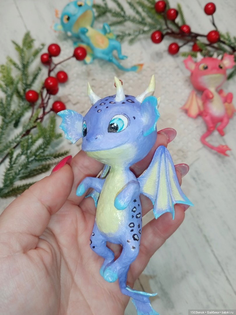 Дракончики — Лепка авторских игрушек и папье