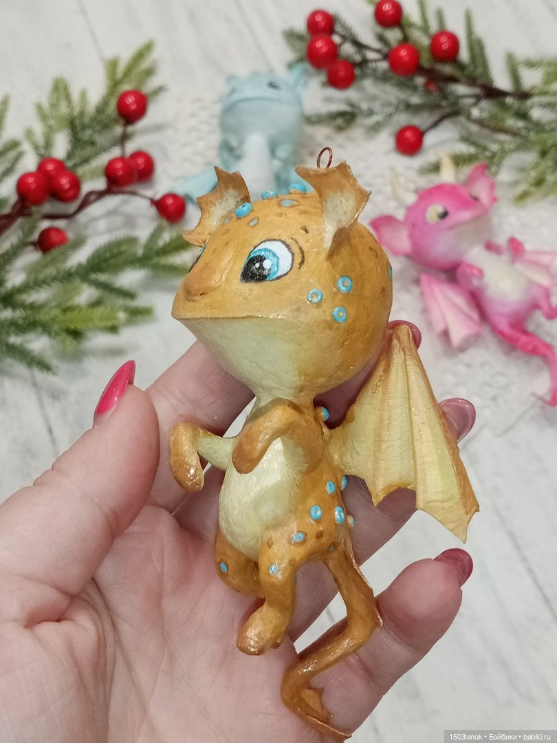 Дракончики — Лепка авторских игрушек и папье