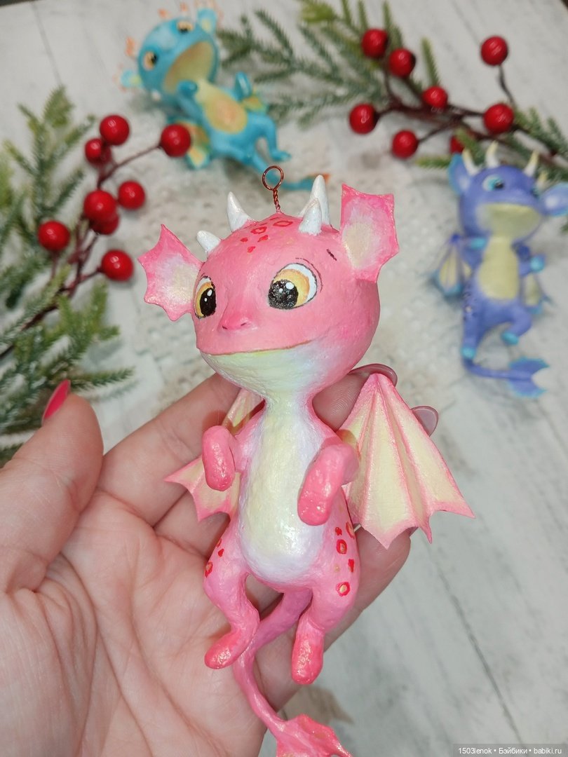 Дракончики — Лепка авторских игрушек и папье (фото 6)