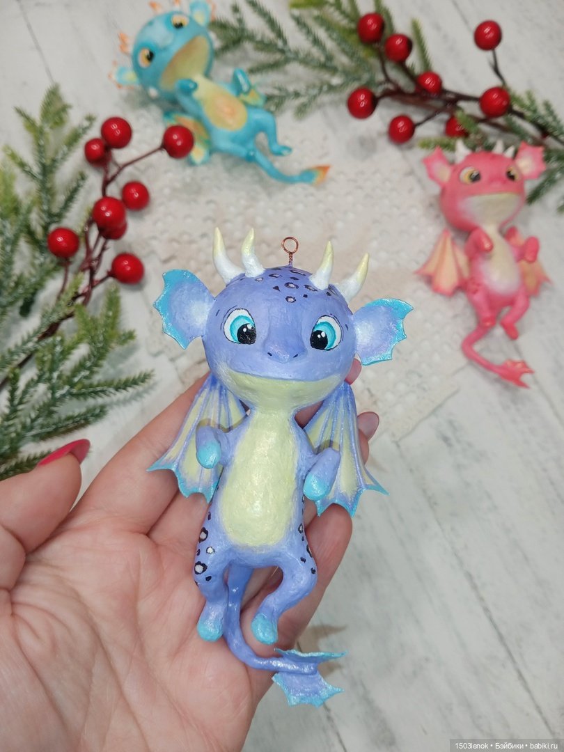 Дракончики — Лепка авторских игрушек и папье (фото 9)