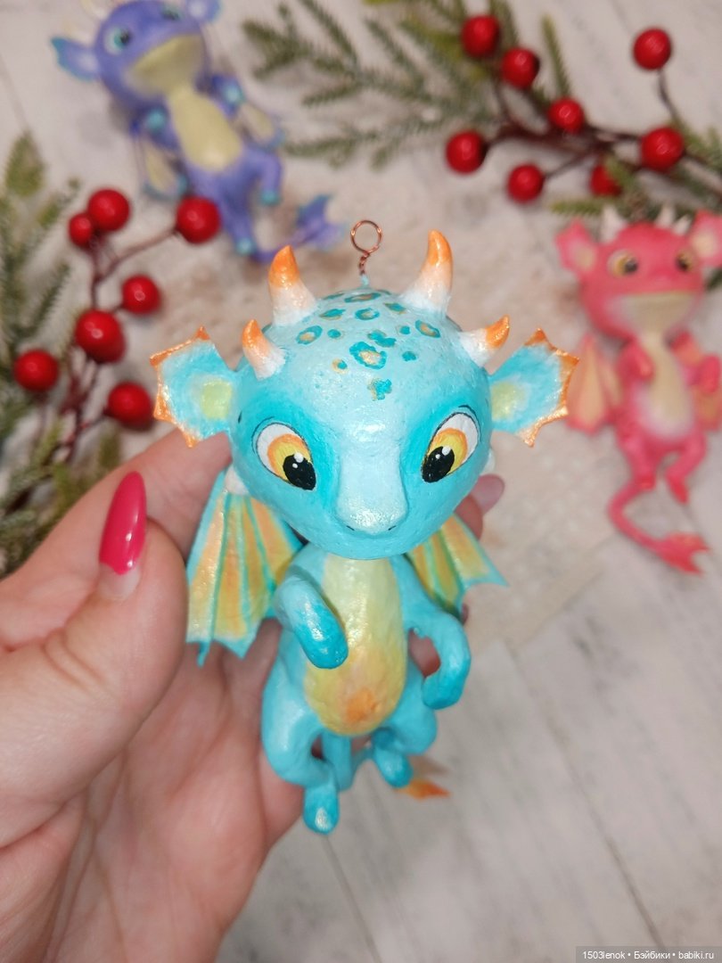 Дракончики — Лепка авторских игрушек и папье