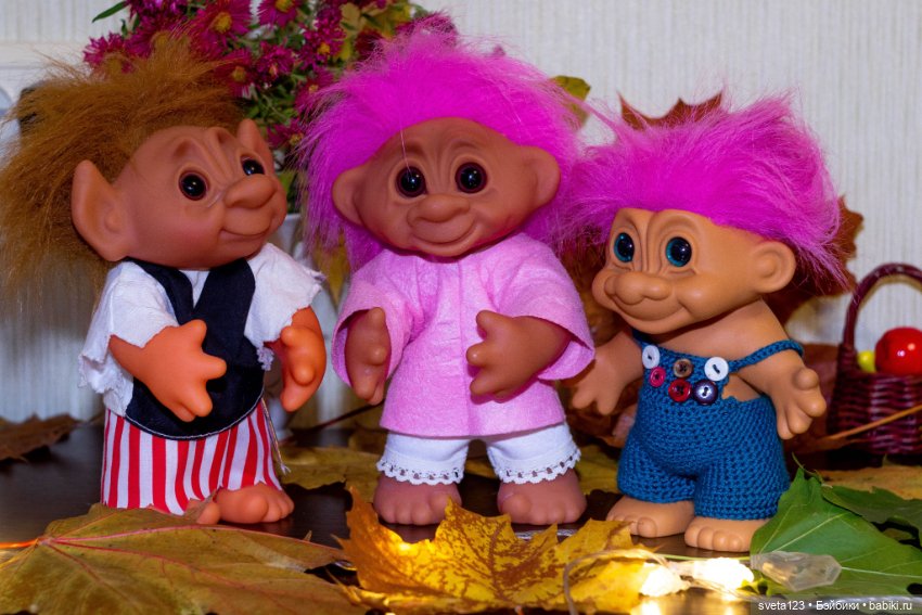Мои любимые тролли — Игрушки Тролли (Trolls): винтажные Dam и Russ